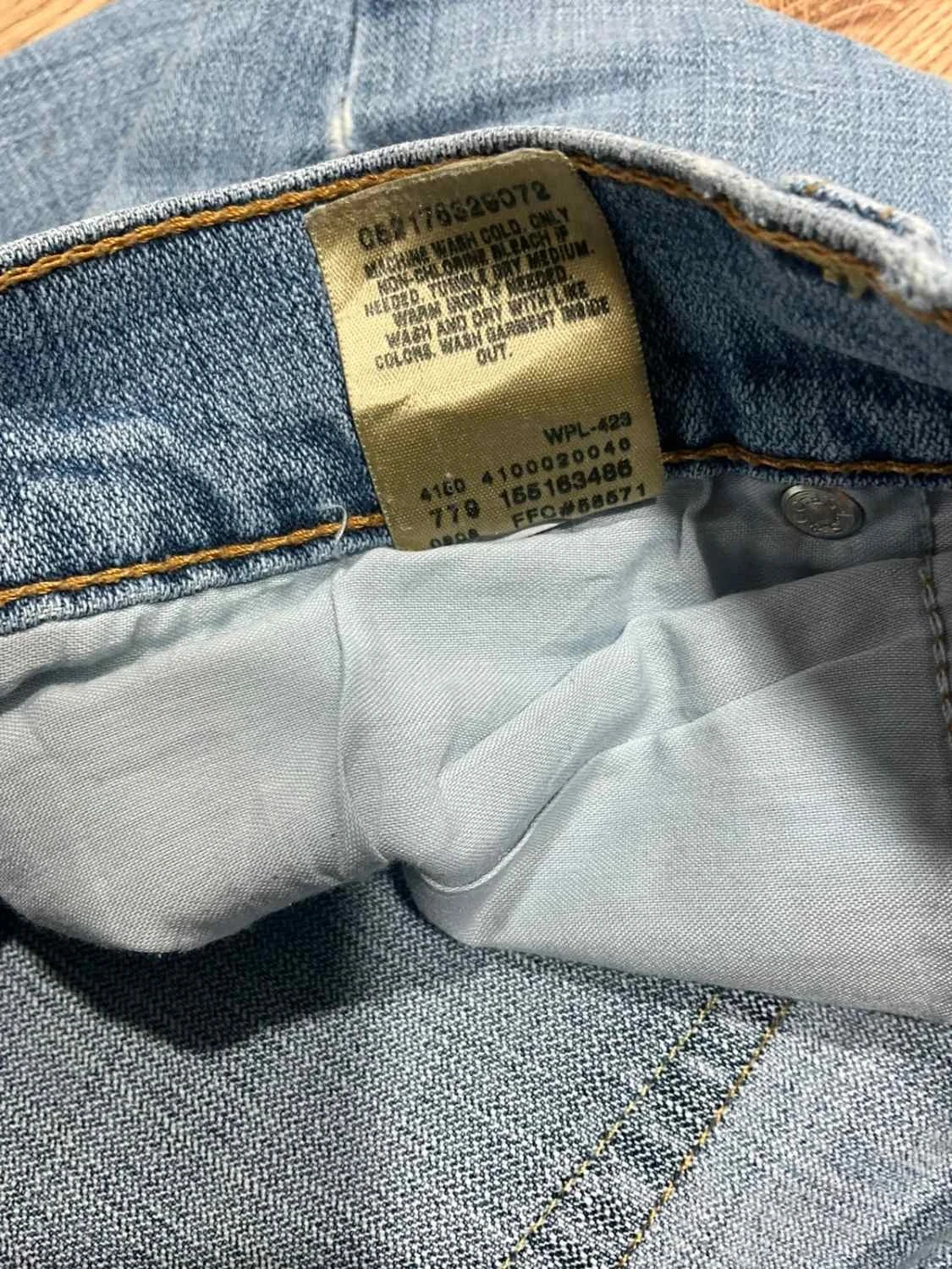 Jean Levi's 515 Boot Cut Taille 12 Long Vintage Bleu Clair Lvf 030 – photo 12